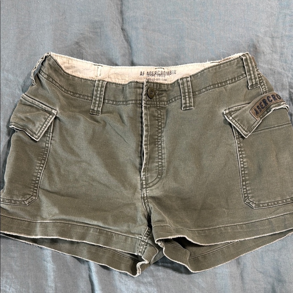Abercrombie & Fitch Green Women's Shorts Size 10 (173)